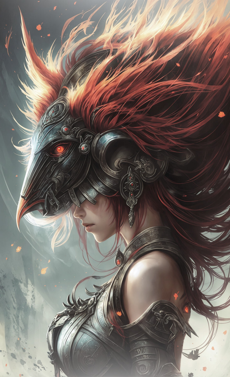 Девушка в маске