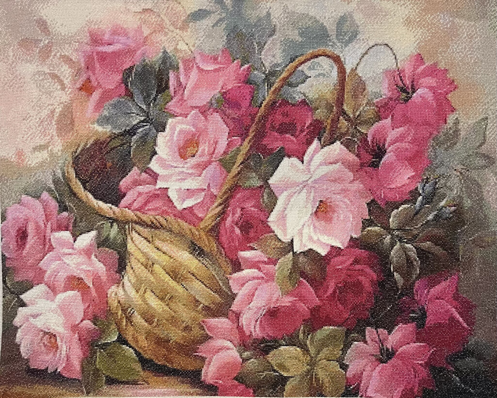 Корзина с розами