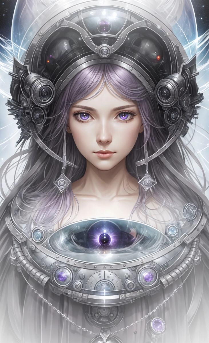 Колдунья с фиолетовыми волосами