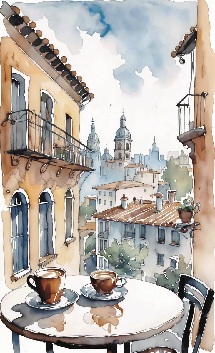 Испанское утро с кофе