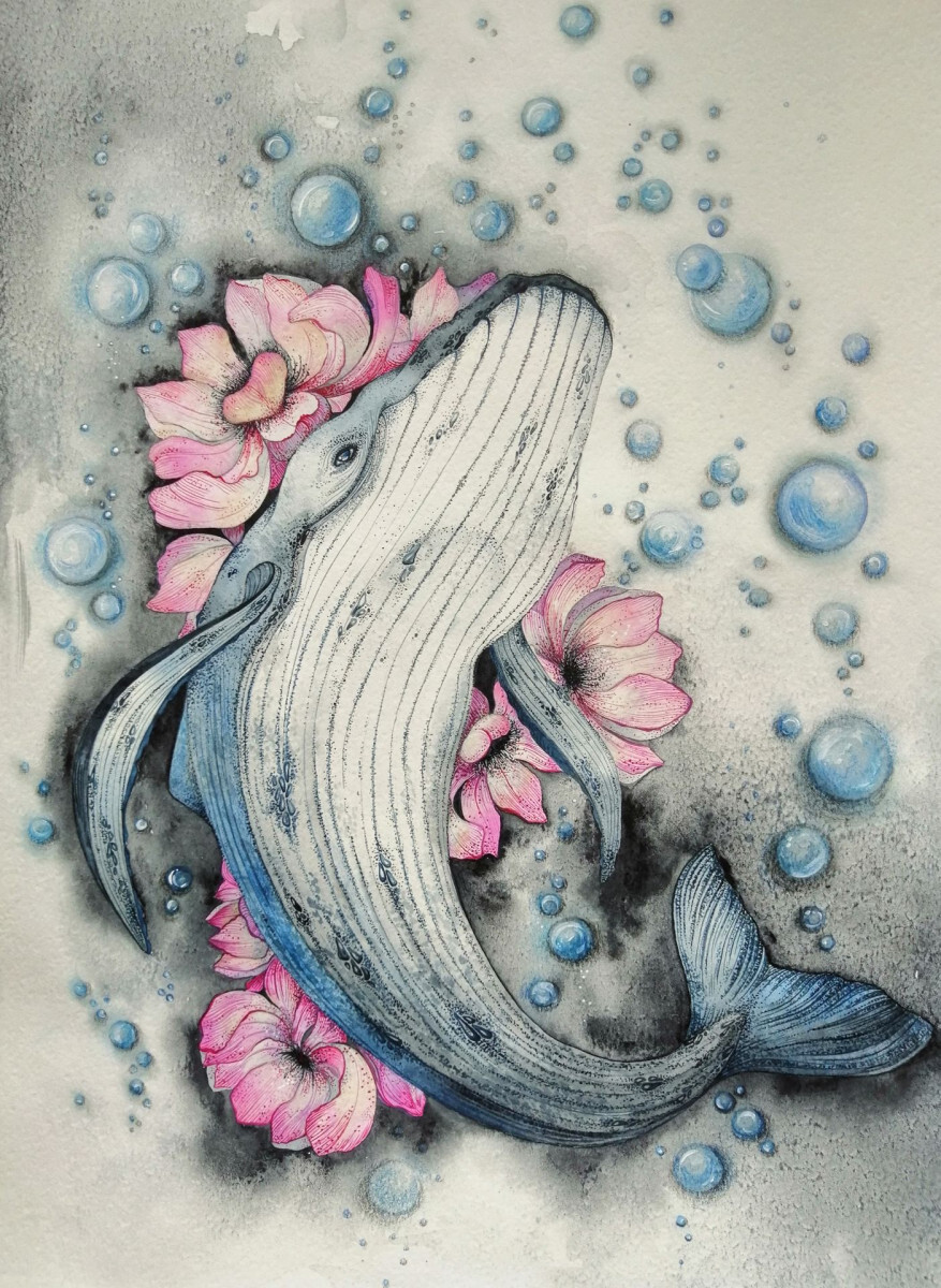 Кит и магнолии