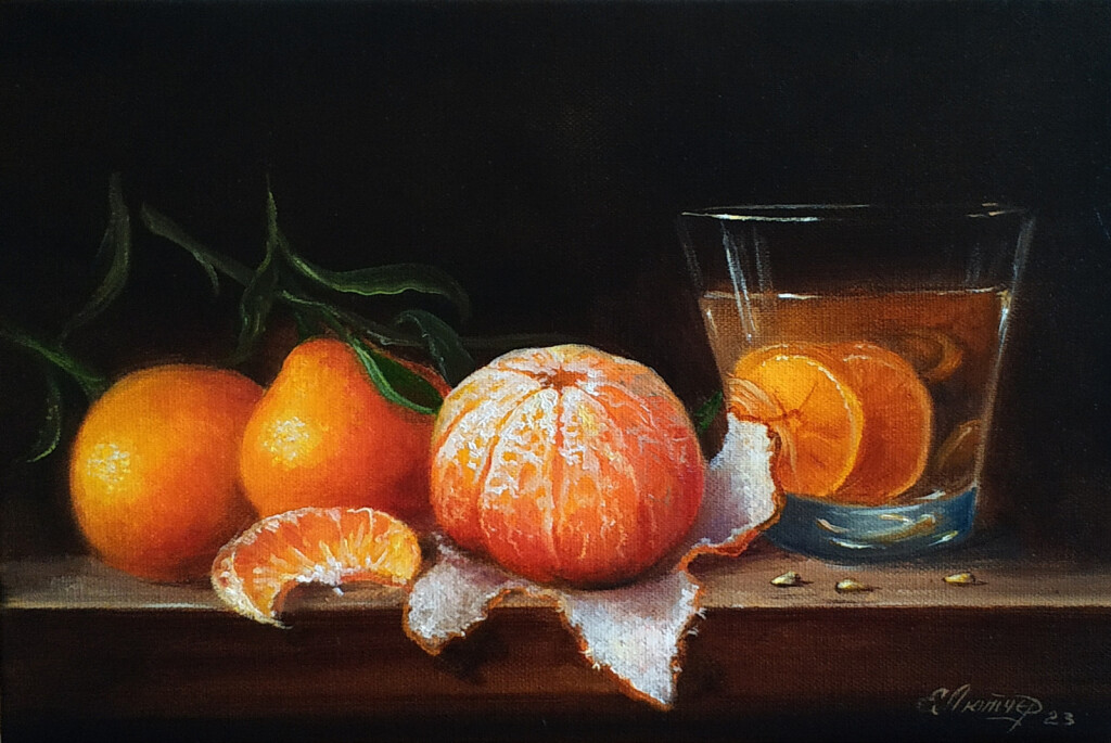 Натюрморт. Мандариновое настроение