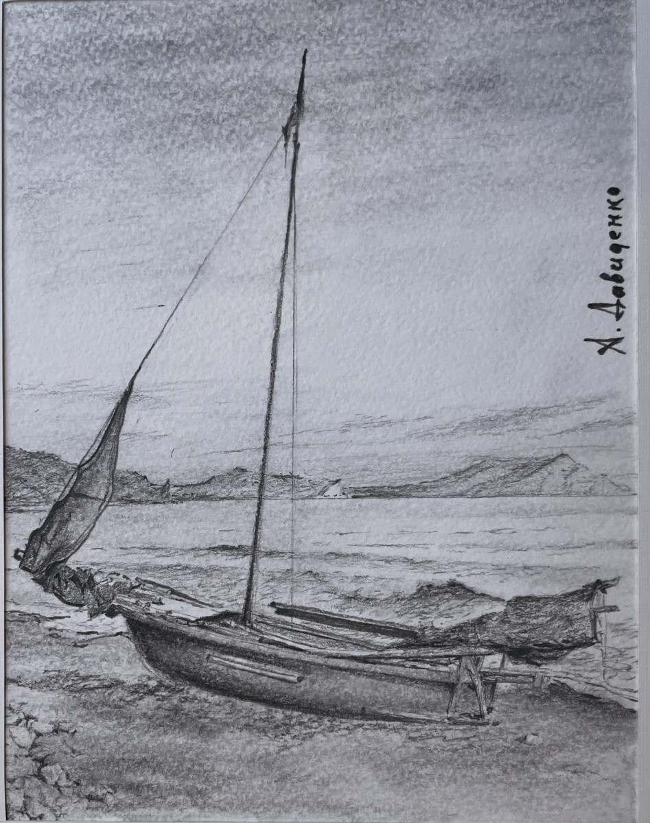 Баркас на берегу