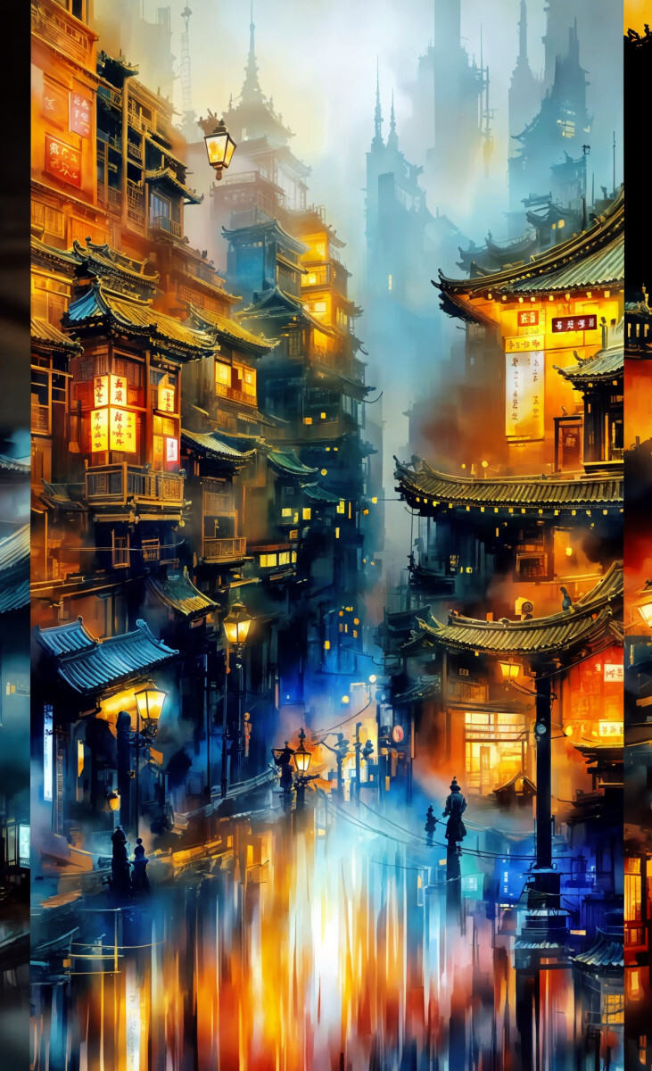 Квартал после дождя