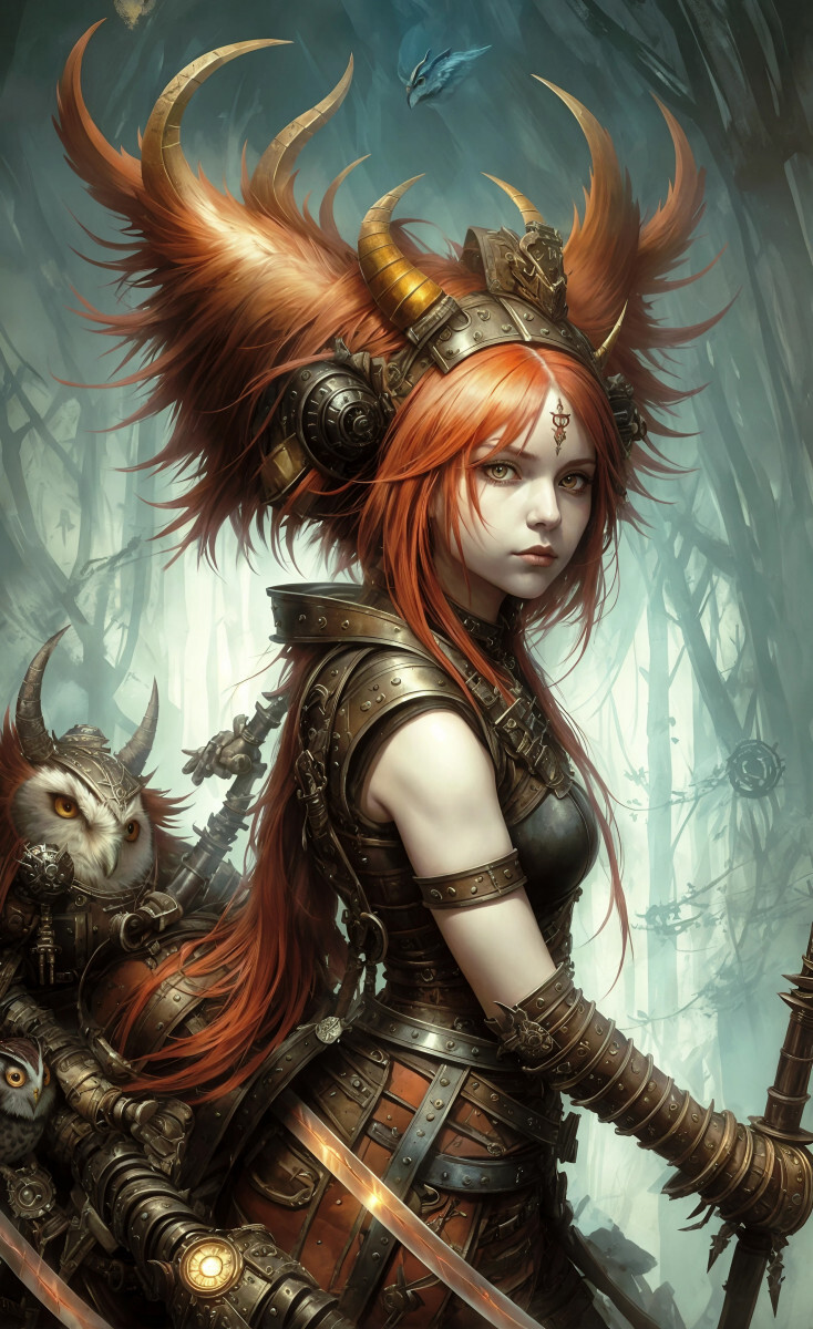 Молодая рыжая колдунья