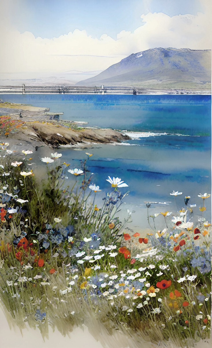 Цветы на побережье