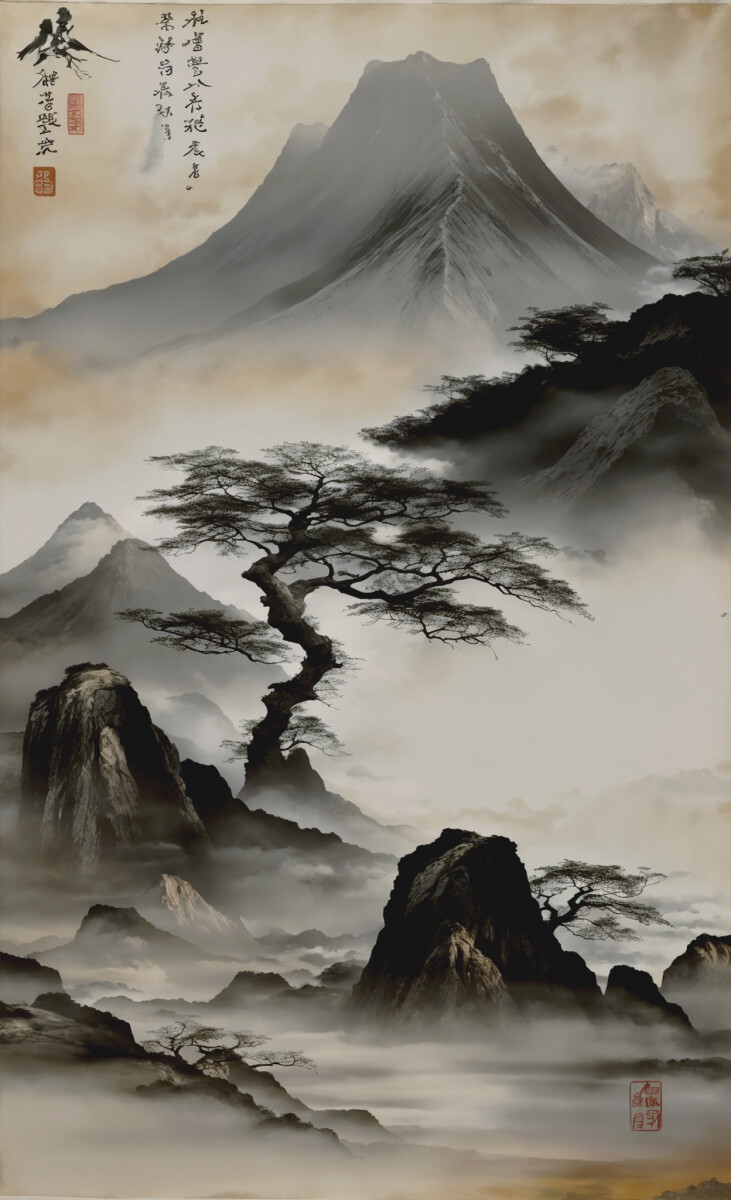 Дерево и горы