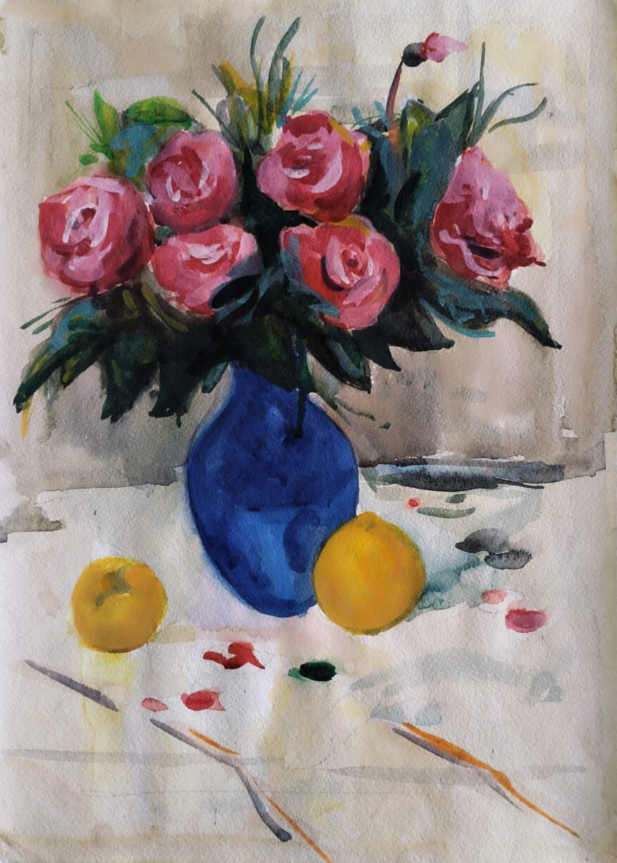 Натюрморт «розы»