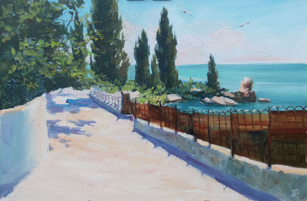 " Летний Гурзуф. ул. Чехова."