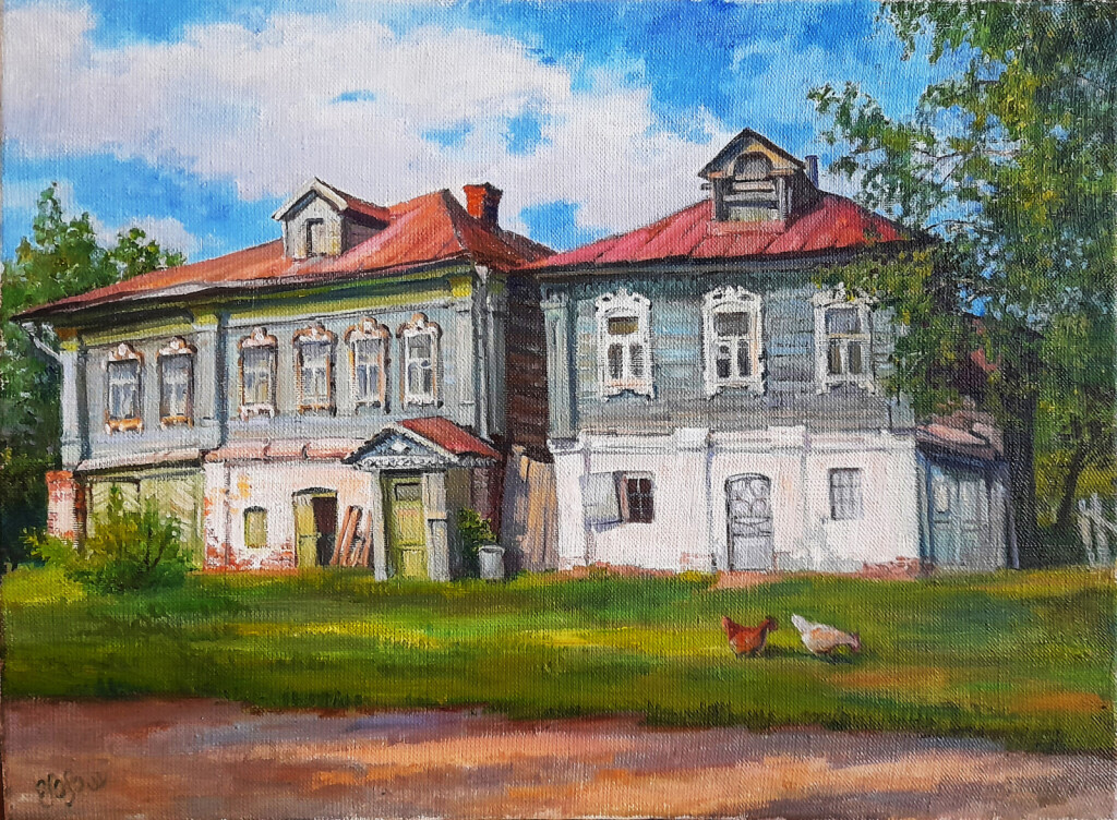 Старые домики в д.Улово Ивановск.обл.