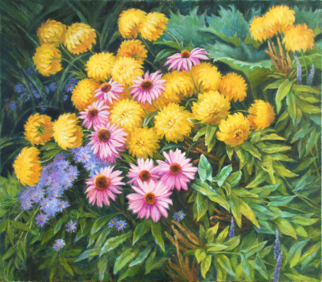 Цветы в саду