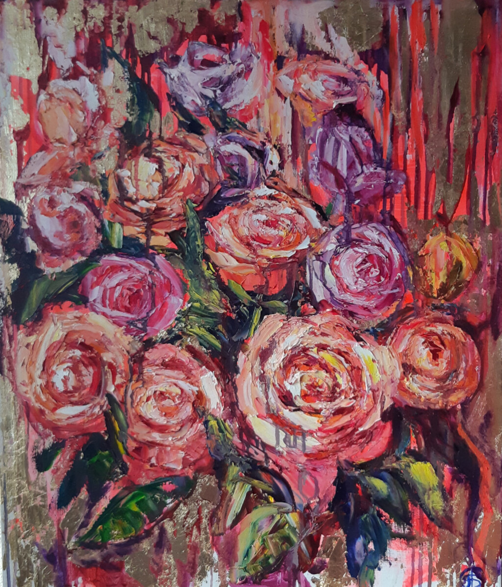 Розы страсти оранжевые