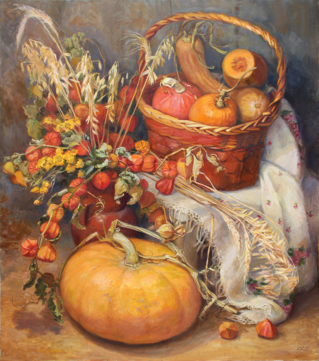 Тыква с корзинкой