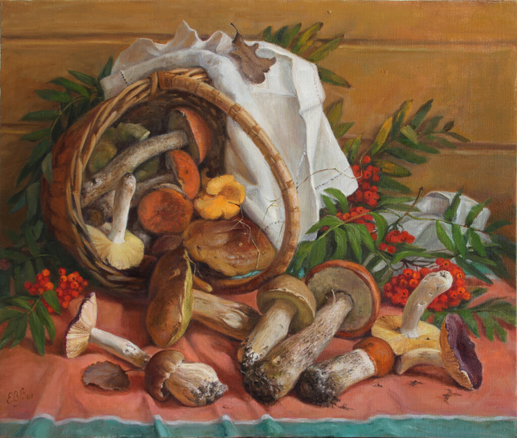 Грибы и рябина
