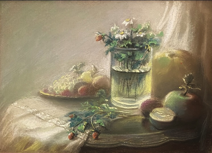 Натюрморт с земляникой