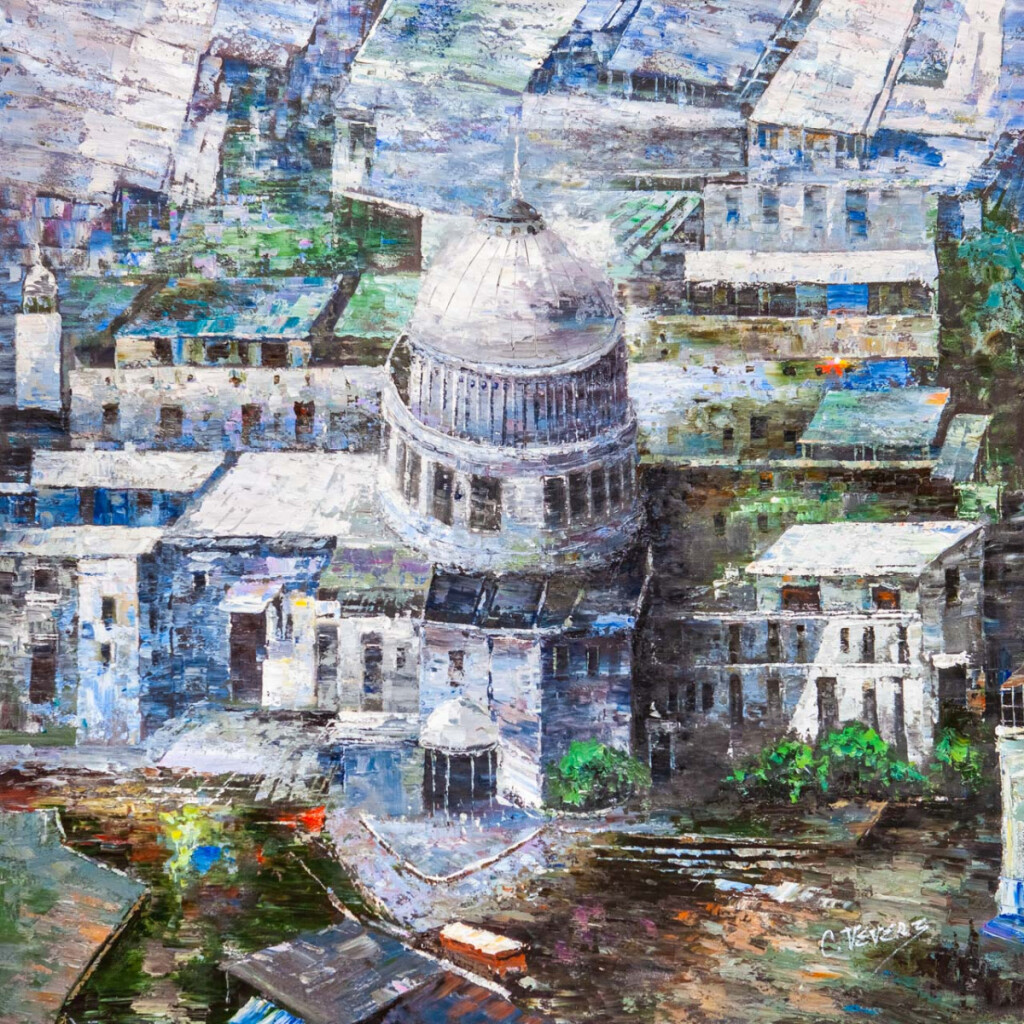 Вид на Собор Святого Павла с высоты птичьего полета