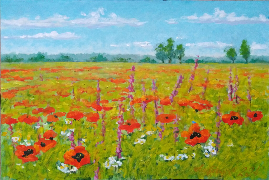 Маки на поле