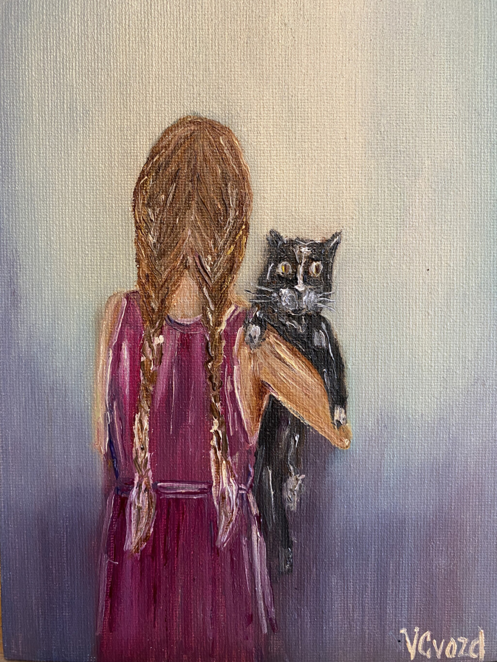 Девочка и кот