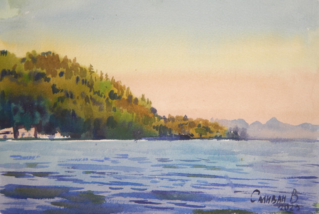 Закат на Байкале