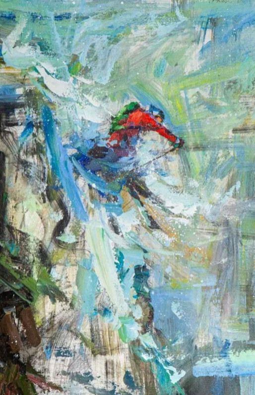 Горные лыжи. Крутой спуск