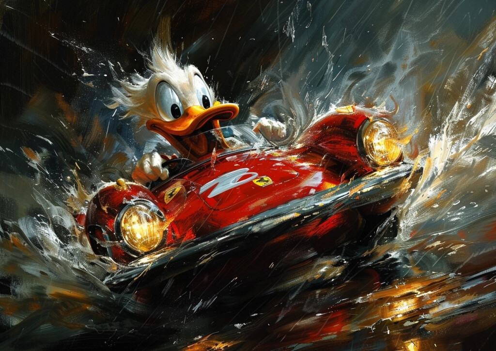 Скрудж на феррари