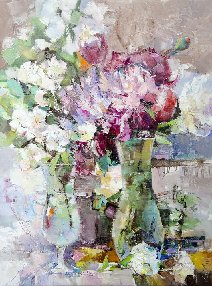 Пионы&жасмин