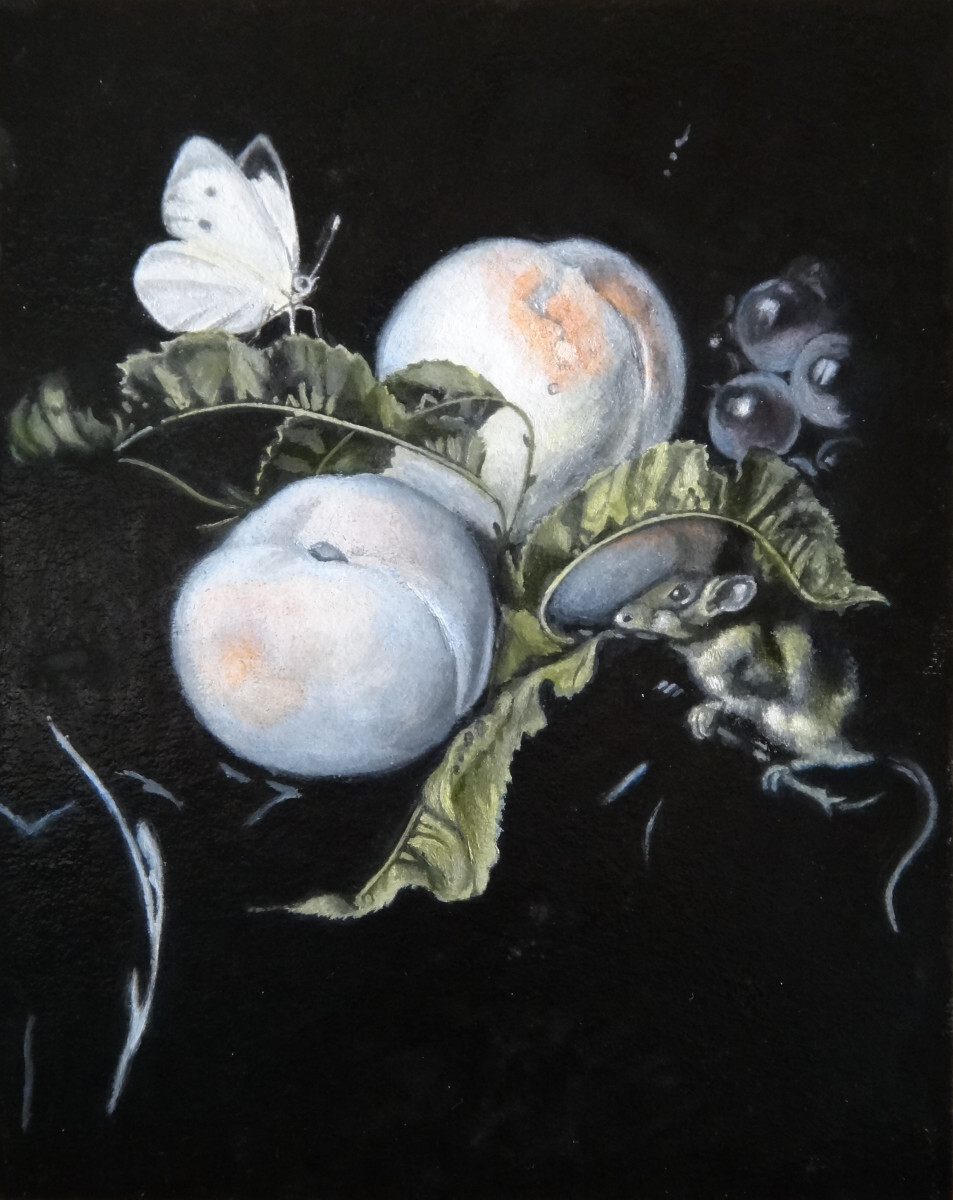 Копия "Натюрморт с мышью" Виллема Ван Аэлста