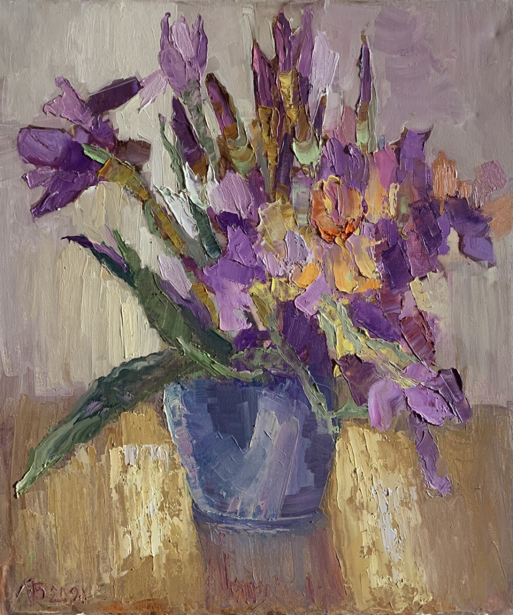 Ирисы в золотом