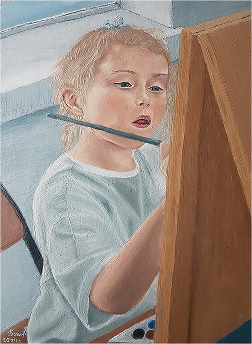 На занятии в студии