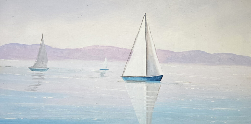 Белеет парус