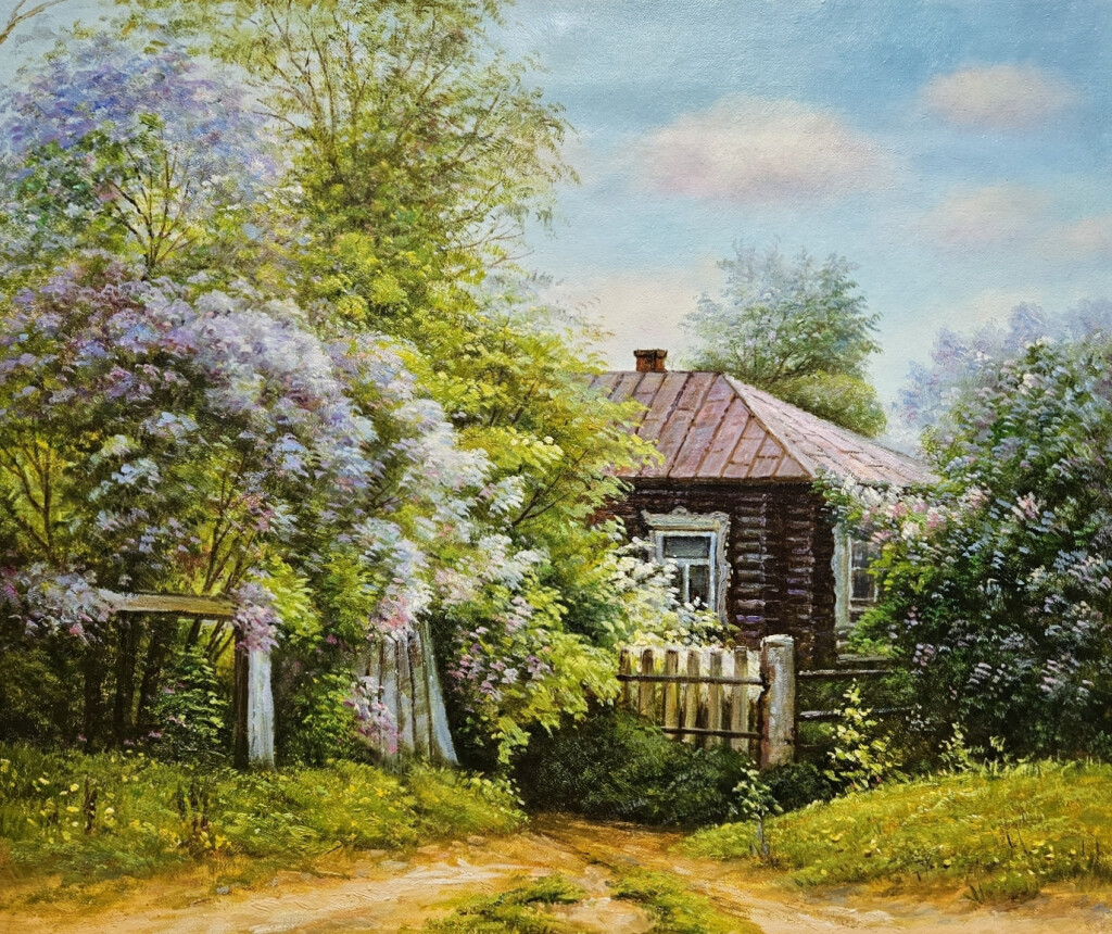 Цветущая сирень