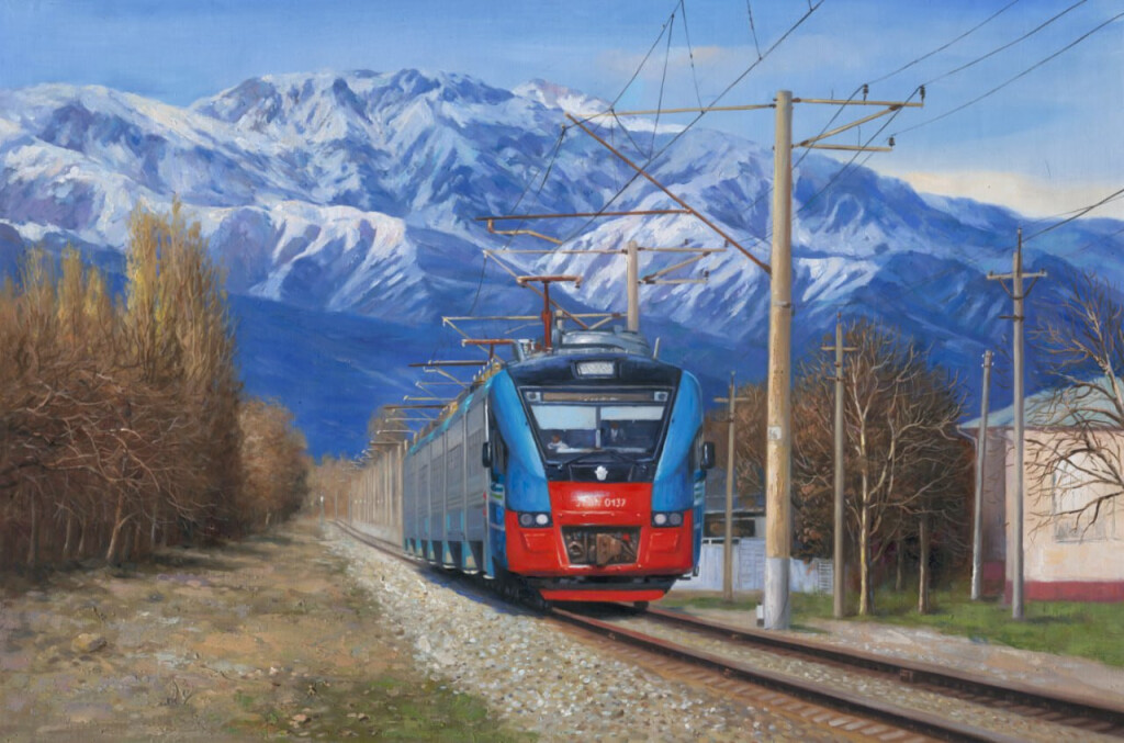 Электропоезд ЭП3Д в Узбекистане