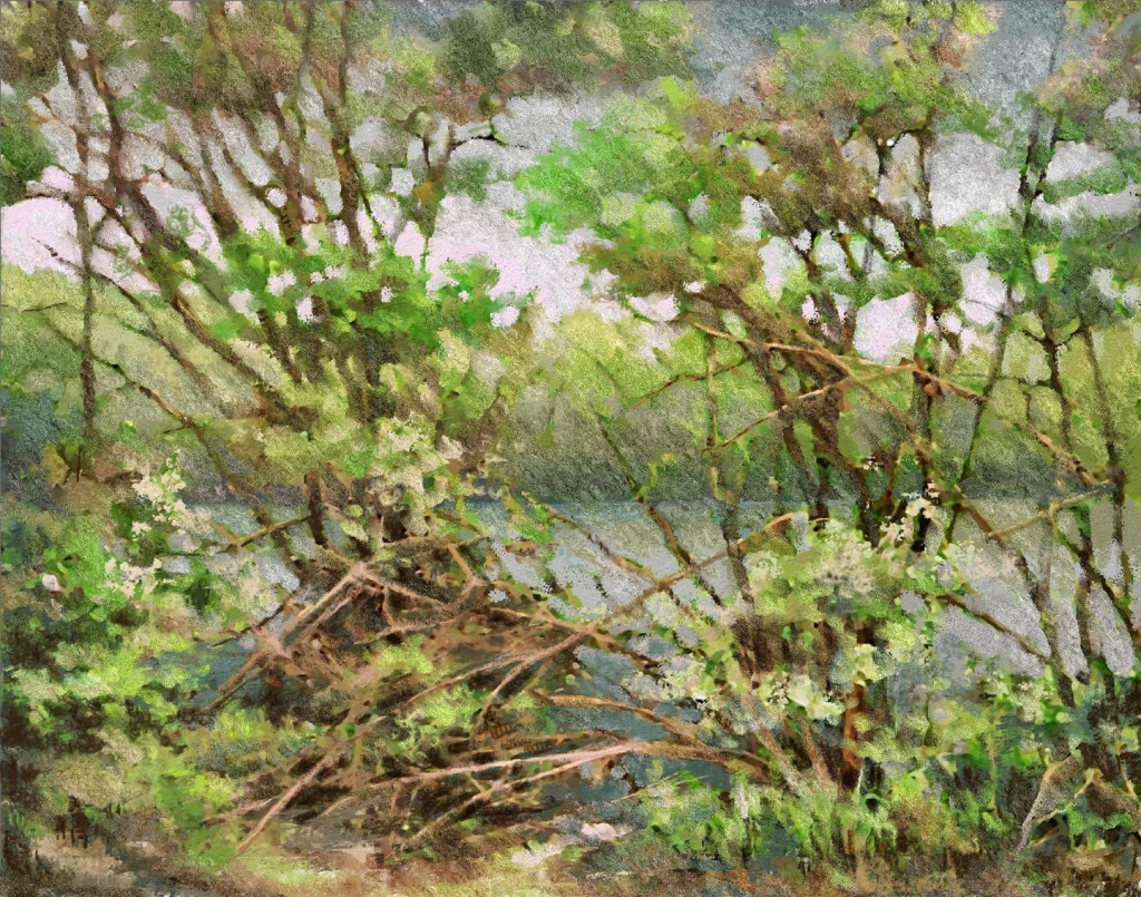 Река цветет.