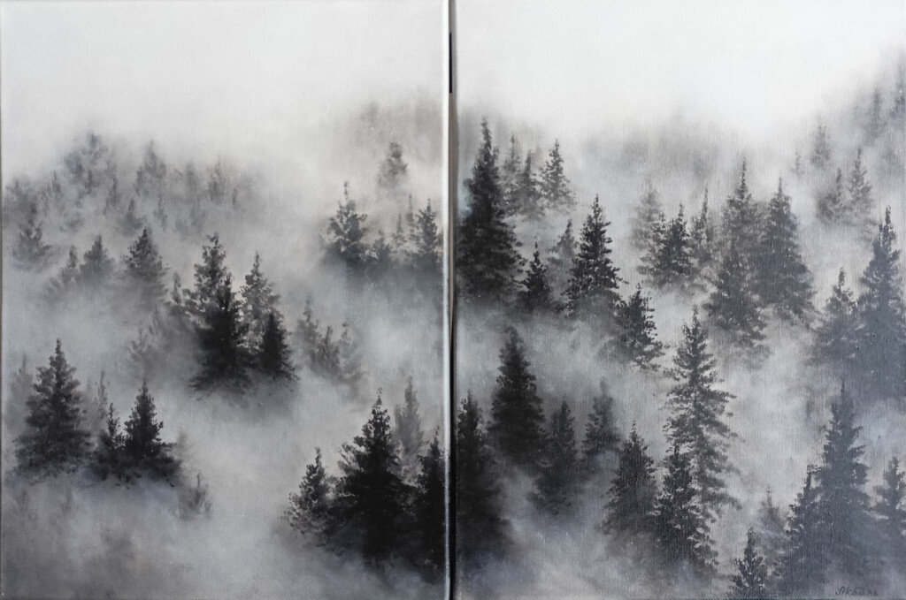Диптих "Утренняя дымка"