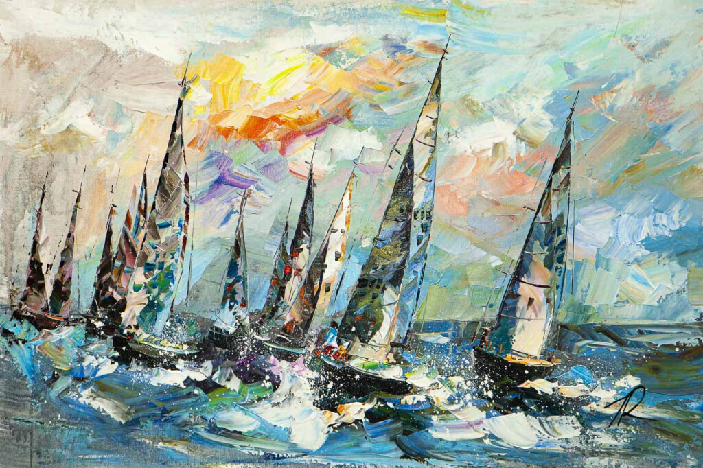 Старт парусной регаты