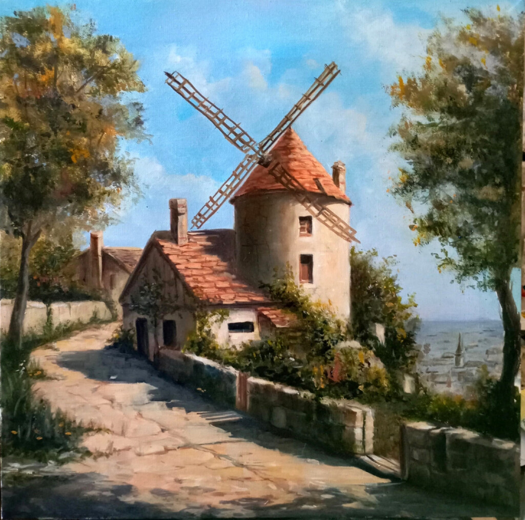 Мельница на Монмартре в 1831 году