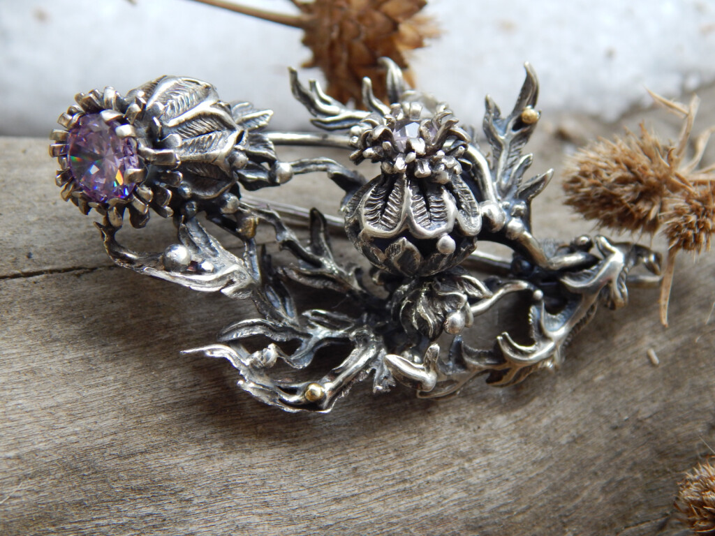 Брошь Старый чертополох