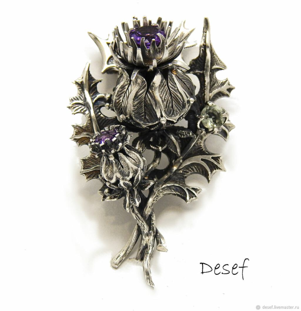 Кулон чертополох