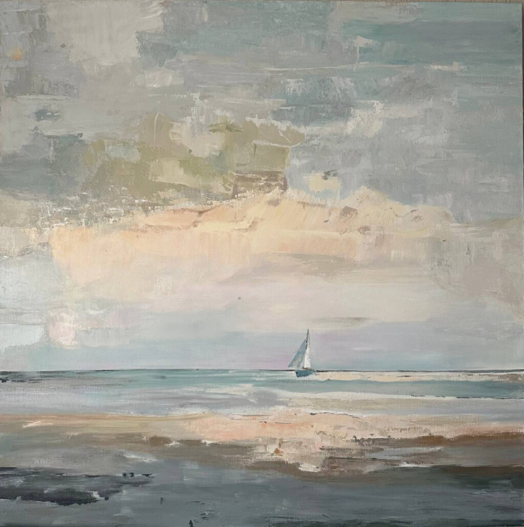 Парусник на море