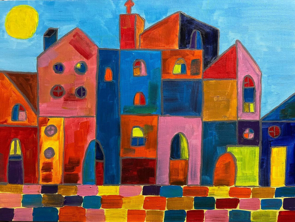 Пять домов на улице