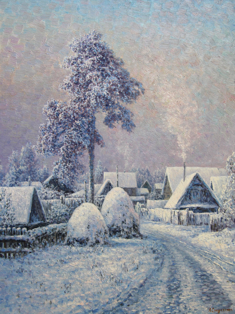 Зима в деревне