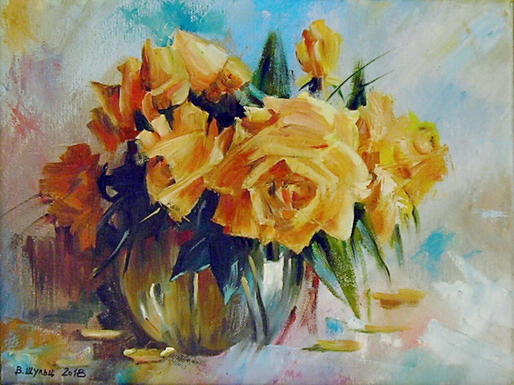 Букет желтых роз