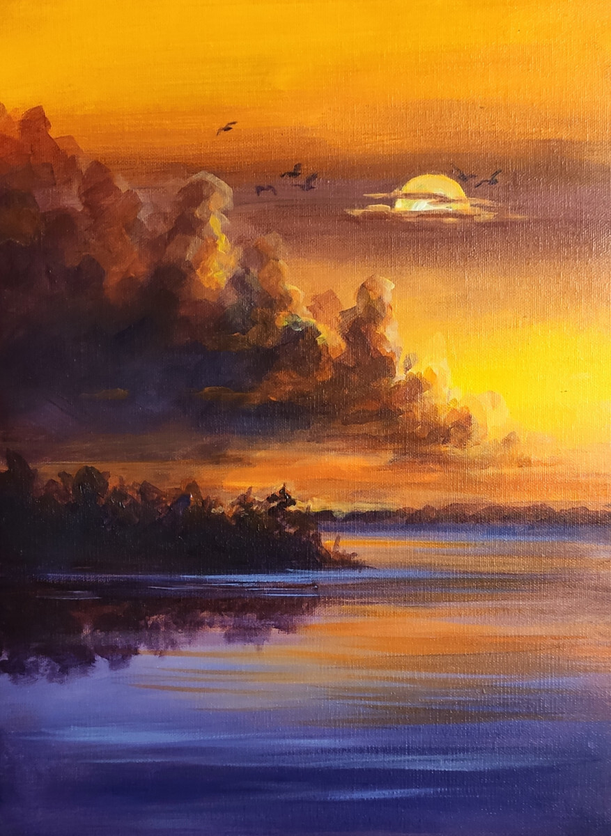 Оранжевый закат