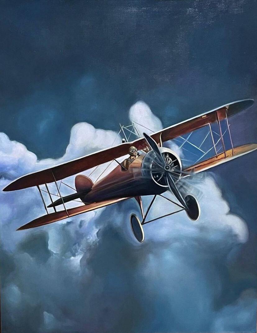 Летящий самолет