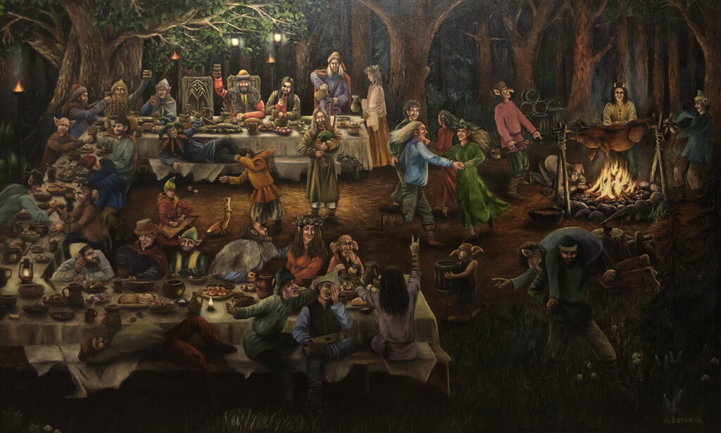 Собрание. Пир в лесу.