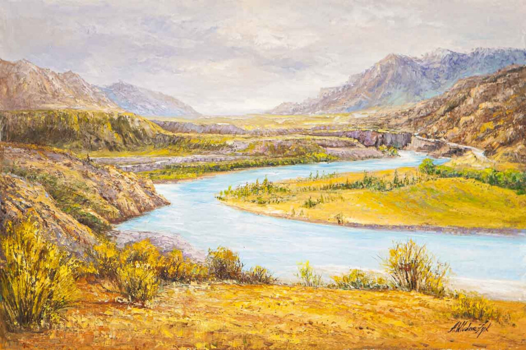 Алтай. Место слияния реки Чуя и Катунь