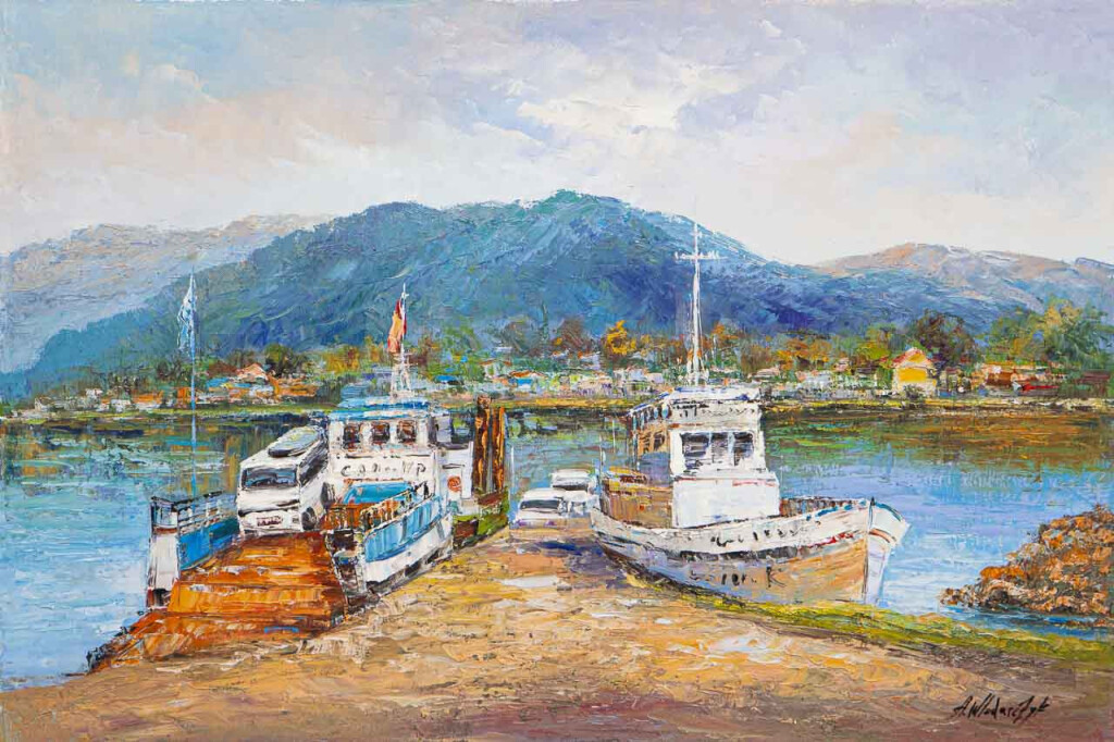 Пристань на Телецком озере. Алтай