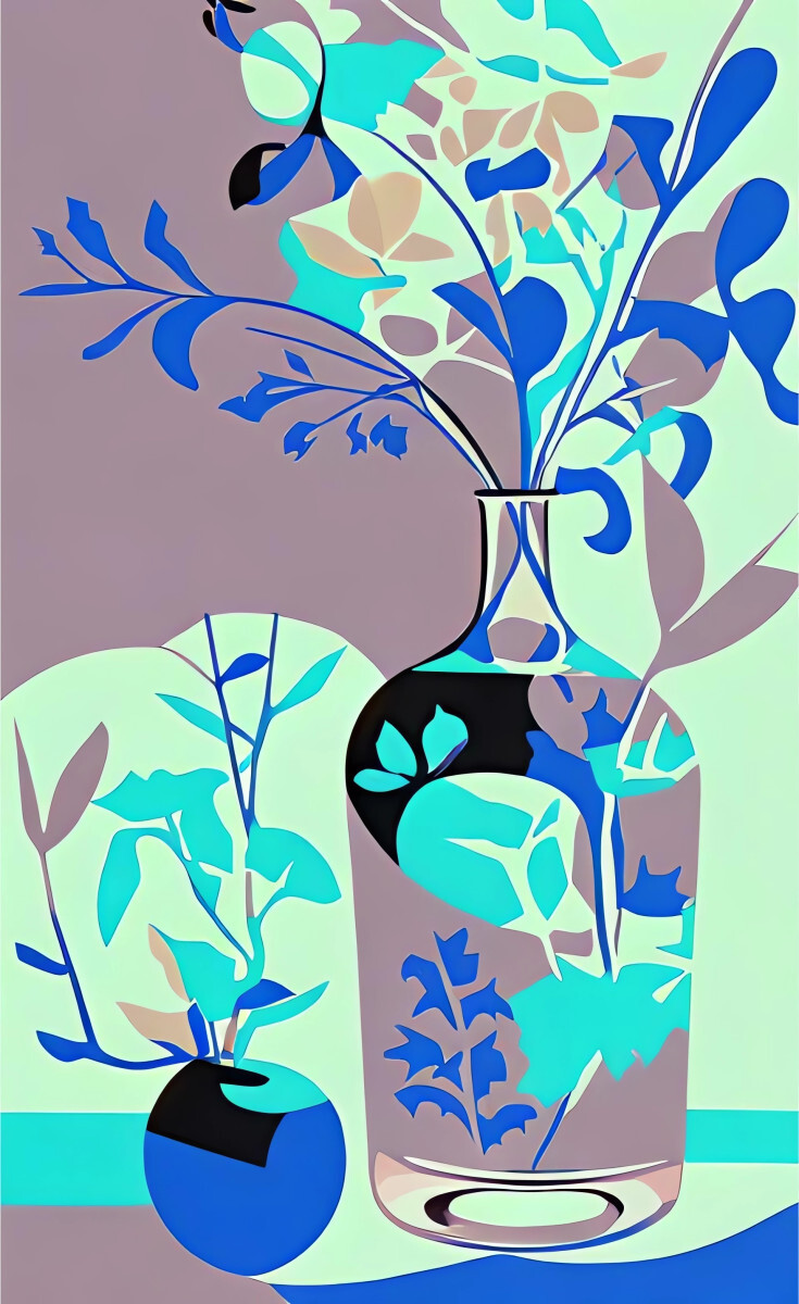 Голубой натюрморт