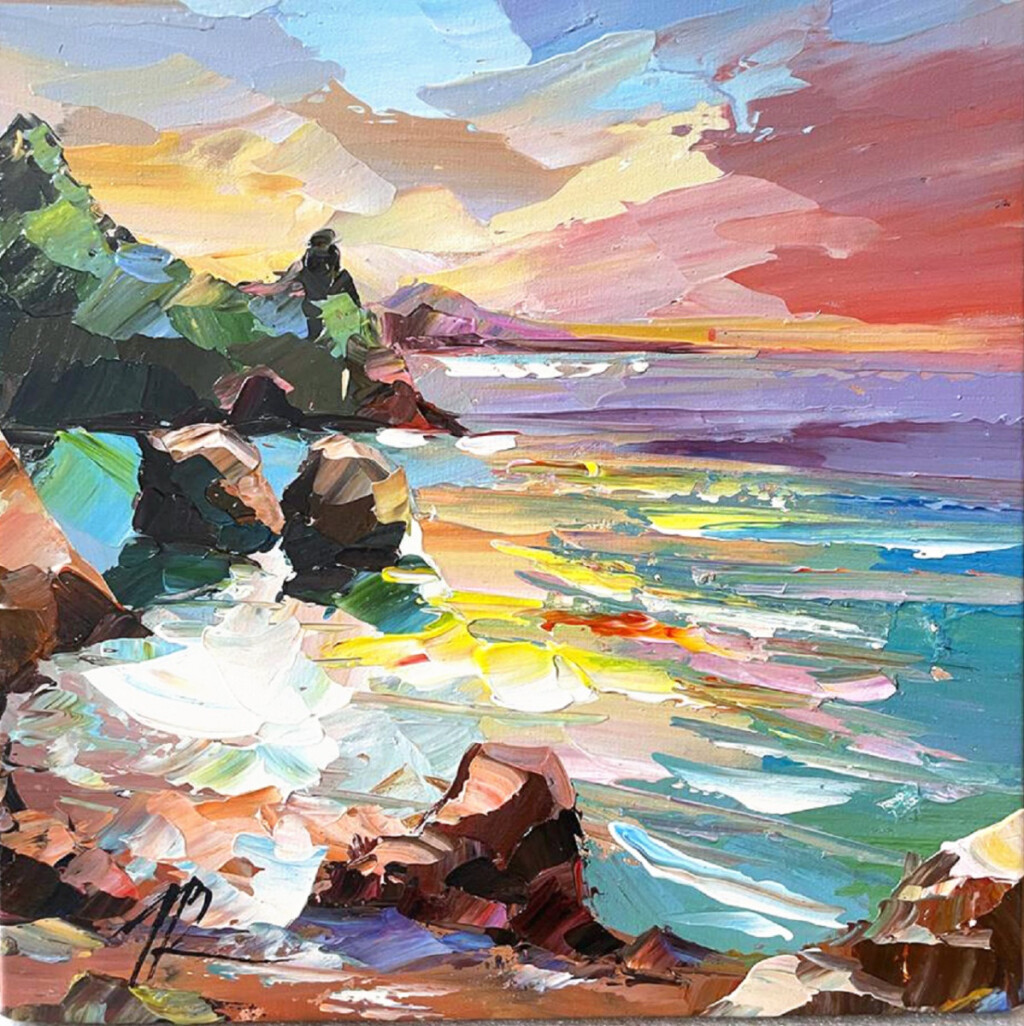 Закат. Отражаясь в морской глади