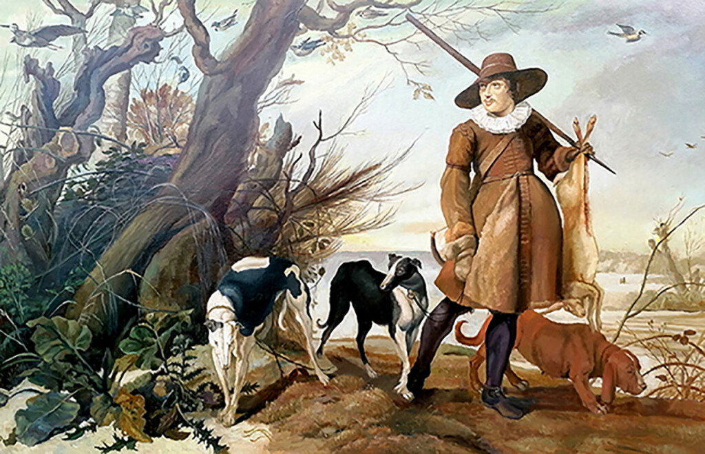 Копия Зимний пейзаж с охотником - Ян Вильденс